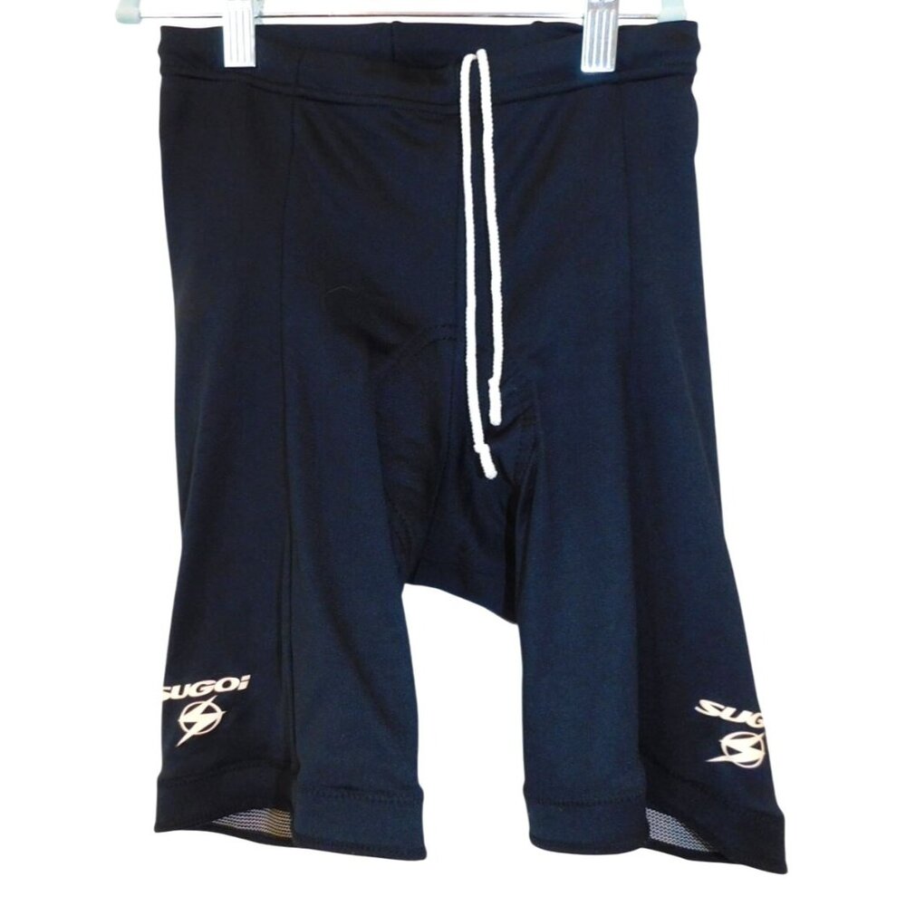Sugoi Women Size S Small Black Cycling Athletic Shorts Padded Seat FLAW